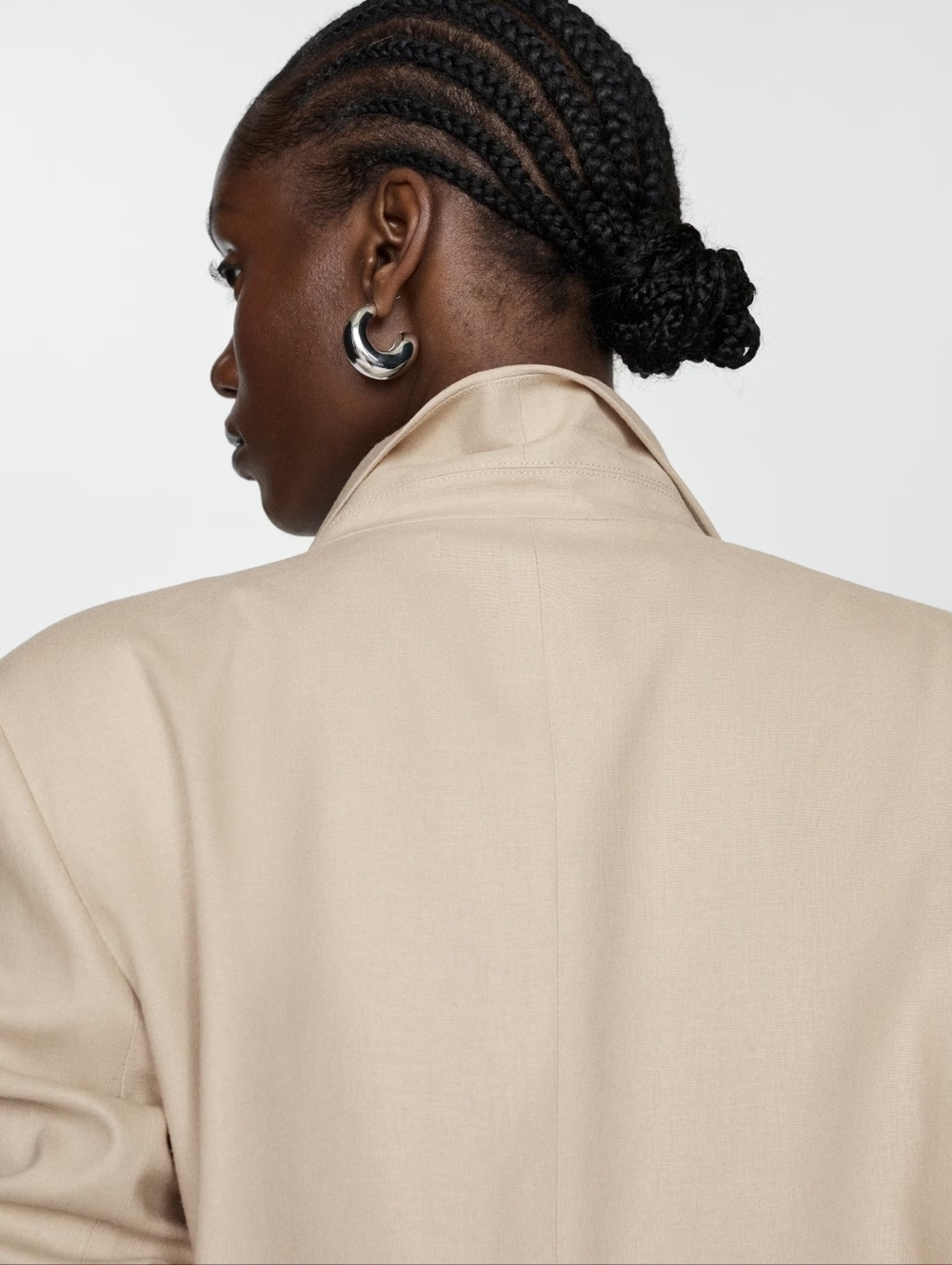 Linen jacket with buttoned cuffs - Picture 4 of 10